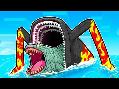 I Survived 100 Days as SEA EATER in Minecraft