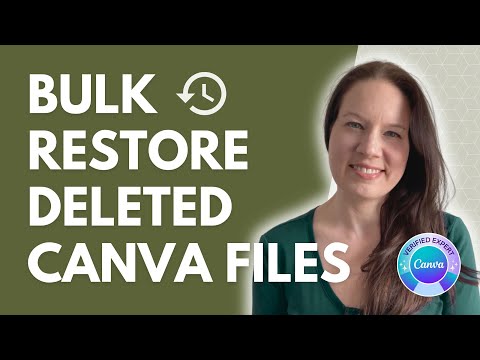 How to Bulk Restore Multiple Deleted Files from Canva’s Trash