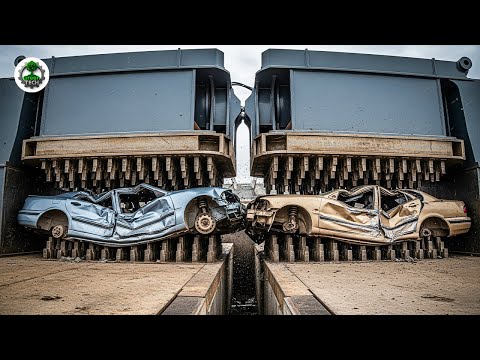 Extreme Dangerous Wood Chipper & Shredder Demolitions: Crushing Everything in Sight! #46
