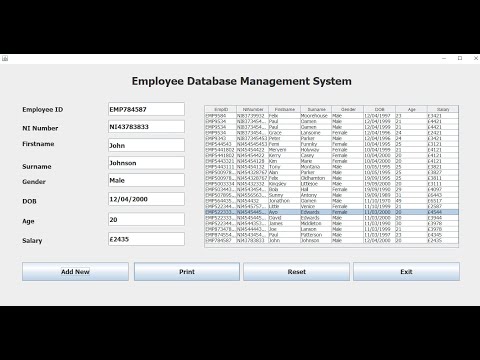 How to Create an Employee Database Management System in Java Eclipse - Full Tutorial