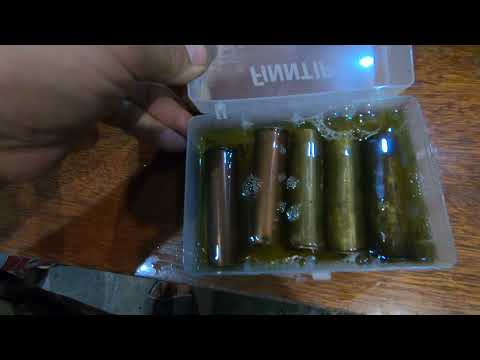 Cleaning brass shells the old-fashioned way. Reload.