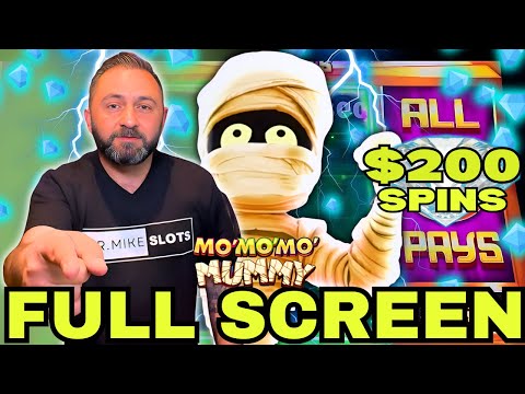 🎰 OMG!! $200 FULL SCREEN on Mo Mo Mo Mummy 🤯 CRAZIEST COMEBACK JACKPOT EVER!! 🤑🔥
