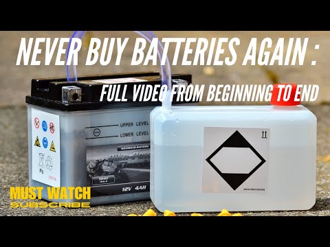 Never buy batteries again : Full video from beginning to end