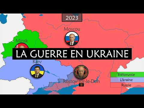La guerre en Ukraine résumé sur cartes
