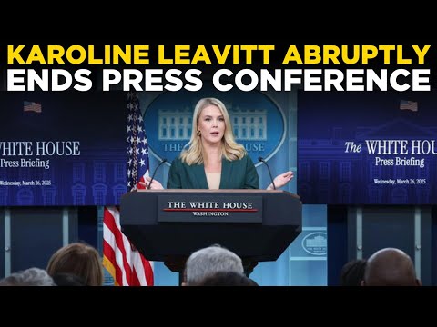 Press Conference LIVE: Press Secretary Karoline Leavitt Refuses Questions, Walks Out Mid-Presser