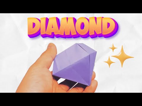 How To Fold A Origami Paper Diamond