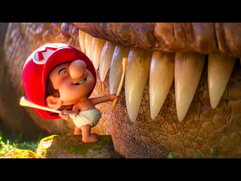 Baby Mario Wakes Up T-Rex - THE SUPER MARIO GALAXY MOVIE Super Bowl Trailer (2026)