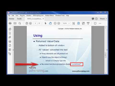 The Acrobat JavaScript Console Window (Your New Best Friend)