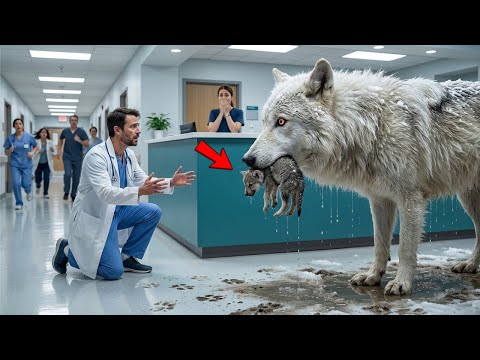 WHITE WOLF Brings Dying Pup To Hospital. What the Doctor Did Next Shocked Them All