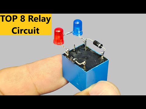 Top 8 Easy Relay Circuits / Without Using Any IC or Transistor