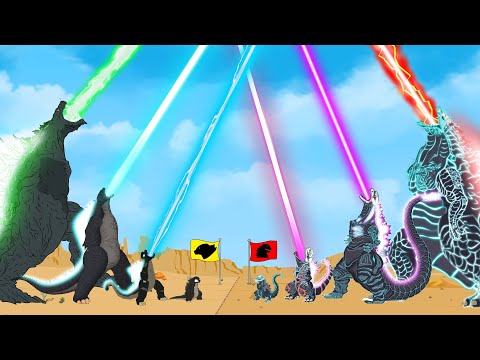 Godzilla and Black Shin Godzilla: Atomic Breath Battle (Animation)