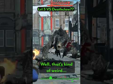 Deathclaw VS Level 3 with Kneecapper! #fallout4