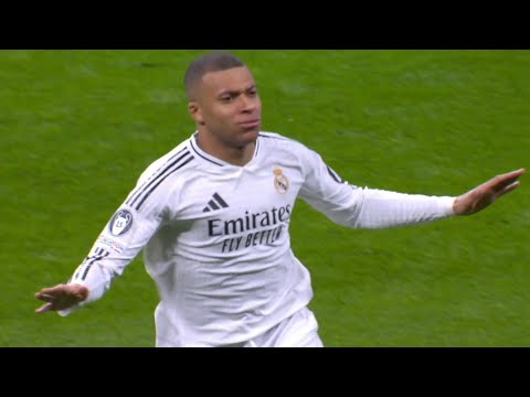 Kylian Mbappe HATTRICK vs Manchester City (19/02/25) | UCL 2024/25 | HD 1080i ~ English Commentary