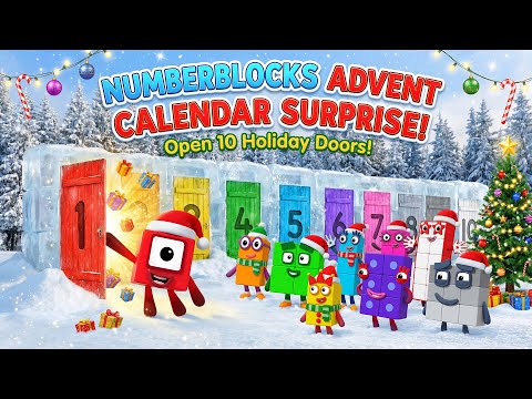 Numberblock: Learn to Count with Numberblocks: Advent Calendar Holiday Special! ❄️🎅🎁✨
