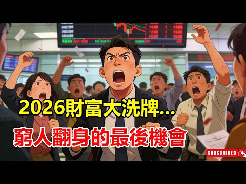 2026 財富大洗牌！窮人翻身的最後機會？當富人的資產在股市蒸發時，普通人只要抓準這「2 個投資時間窗口」實現階級跨越！#财富启示录 #2026 #投資 #財務自由 #投資策略