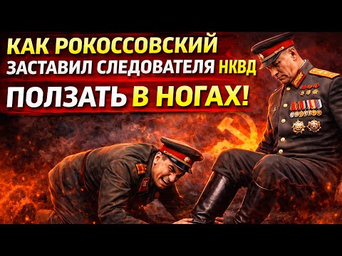 НАШЕЛ СВОЕГО ПАЛАЧА. Как Рокоссовский Заставил Следователя НКВД Ползать В Ногах!