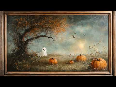 2hrs Ghost Painting TV Screensaver 4K | Frame TV Art | Halloween Background | Halloween Ambience