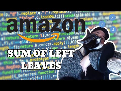 Amazon Coding Interview Question - Sum of Left Leaves (LeetCode)