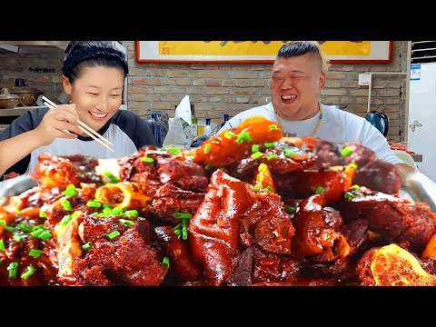 猴哥狂炫9斤羊肉！290元直接实现羊肉自由！大锅炖肉直接馋哭了！【胖猴仔】