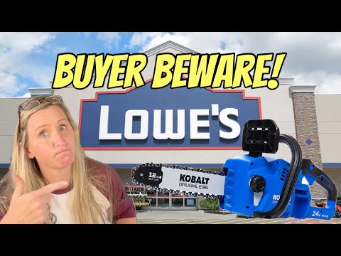 Lowes Is Screwing You! Customers $300 Kobalt Battery Chainsaw Is Junk!
