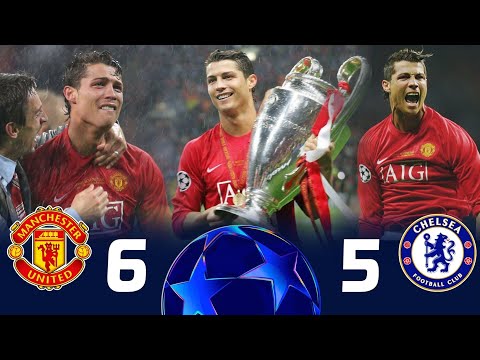 بدايه القصه الاروع في تاريخ كرة القدم ❤ ◄ مانشستر يونايتد 6-5 تشيلسي ❯ 🤯🔥نهائي الابطال [2008] "FHD"