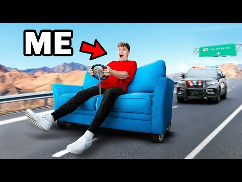 I Turned my Couch into a Race Car!
