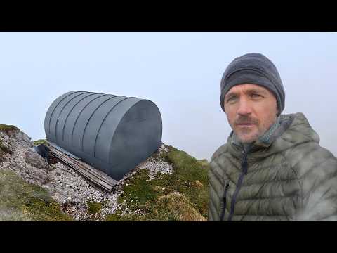 Overnight in a Survival Shelter - Trapped in the Fog