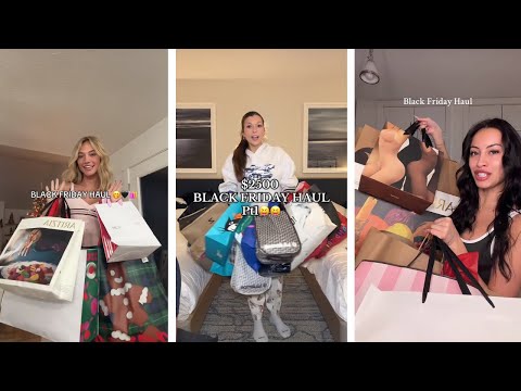 MASSIVE BLACK FRIDAY HAUL 2025 ( very rich ) TikTok compilation 