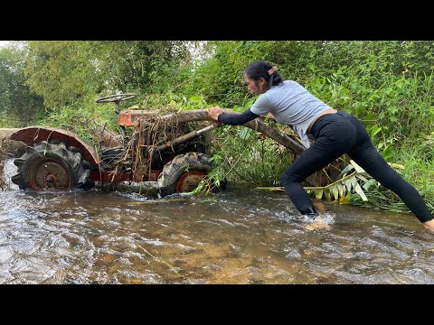 Restoring an Abandoned Kubota B6000 Wheel Loader from a Stream - Diesel Engine Restoration
