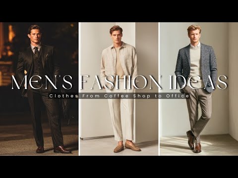 From Coffee Shop to Office: 20 Men Outfit Ideas | Men’s fashion