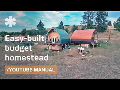 68 & starting fresh: building DIY 2-cabin dream homestead from scratch