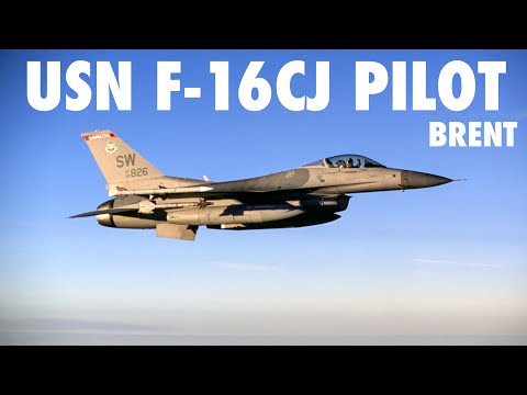 F-14 Pilot Flies the USAF F-16 On His Exchange Tour | Brent (Part 2)