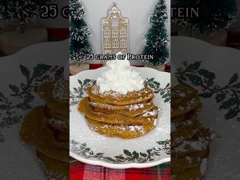 High Protein Gingerbread Pancake Recipe I Healthy Breakfast for Busy Moms