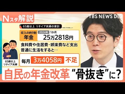 “年金改革法案”国会提出へ 骨抜き批判も本当に安心? 氷河期世代の大量退職で何が?【Nスタ解説】|TBS NEWS DIG