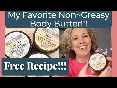 How to Make Whipped Body Butter that is NOT Greasy!! | With Recipe!
