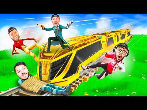 wer AM LÄNGSTEN auf dem ZUG ÜBERLEBT bekommt 2000€ in Fortnite!