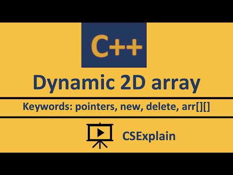 4. Dynamic 2d array C++