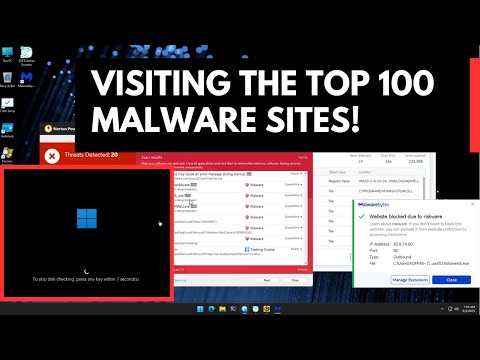 Downloading and running the 100 Malware links