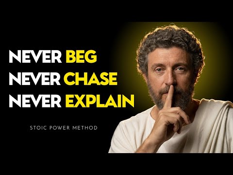 NEVER Chase, NEVER Beg, NEVER Explain – YOUR SILENCE BECOME YOUR SUPERPOWER | Stoic Philosophy