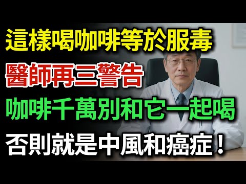 每天喝咖啡是「養生」還是「服毒」？這3種喝法正在掏空你的骨頭和心臟！咖啡的4大奪命陷阱！醫生警告：千萬別再這樣喝了！|健康Talks|喝咖啡|咖啡知識|健康飲食|飲食健康|飲食禁忌
