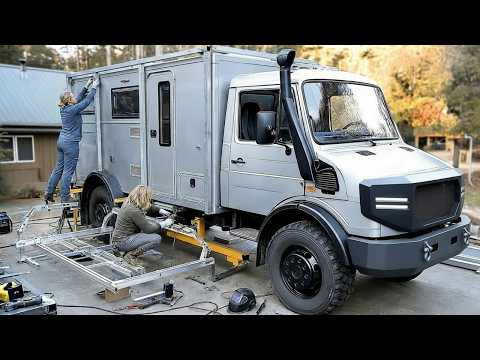 This Couple Turned an Old Army Truck into a LUXURY Mobile Home | by ‪@Outthegateoffroadnz‬