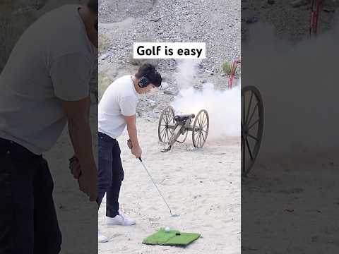 Golfing with a cannon