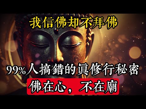 我信佛卻不拜佛？99%人搞錯的「真修行」秘密｜不靠寺廟、不吃素也能開悟，佛在心，不在廟。#佛學 #禪宗 #佛教哲學 #佛教經典