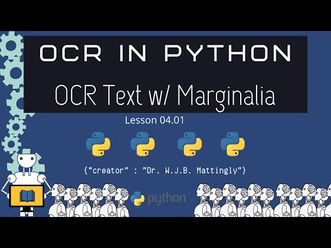How to OCR a Text with Marginalia by Extracting the Body (OCR in Python Tutorials 04.01)