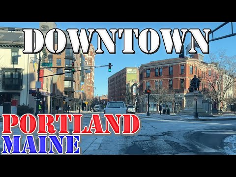 Portland - Maine - 4K Downtown Drive