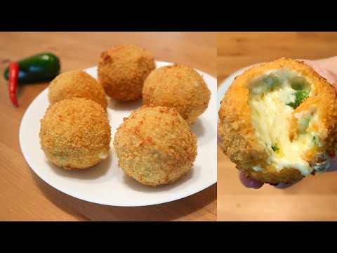 CHEESY JALAPENO BALLS | Cheese Balls Recipe | Spicy Cheese Bites | How To Make Jalapeno Cheese Balls