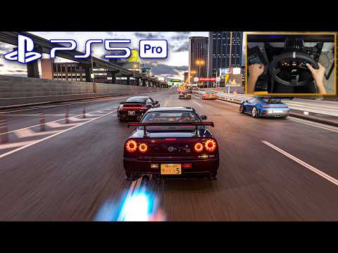 969HP NITROUS Z-Tune R34 vs Fully Built SUPERCARS Through Traffic - Gran Turismo 7 [PS5 PRO PSVR2]