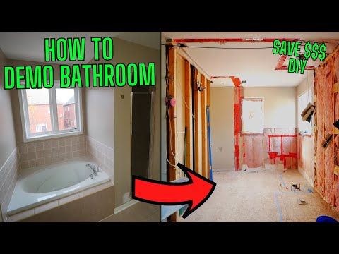 How to DEMO a Bathroom for a Renovation