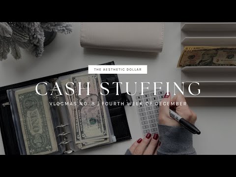 Cash Stuffing | $1,075 | Vlogmas No. 8 | Sinking Funds + Savings Challenges | Dave Ramsey Inspired