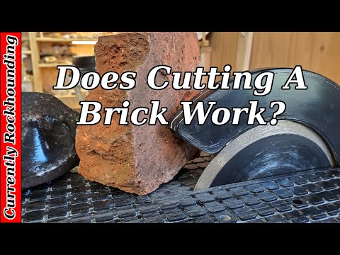 Lapidary Saw Blade Dressing // Does Cutting a Brick Work?
